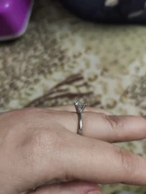 ZHOUYANG-Anillo de boda para mujer, Color oro rosa, Circonia cúbica de seis garras, corte redondo de 1 quilate, 6mm, joyería R013 R014