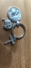 Llavero bonito de Camper Wagon, llavero de Camping I Love, Signpost de remolque, regalo de recuerdo de viaje de vacaciones, nuevo