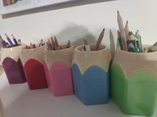 Uds.-organizador de escritorio kawaii, soporte para bolígrafo, portalápices, papelería, Accesorios de escritorio