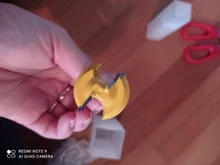 1Pc de 45 grados de bloqueo de broca para ranuradora de inglete 6mm 1/4 mango madera Tenon herramienta de corte de fresado perforación fresado para madera aleación de carburo