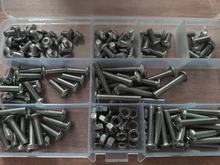 Bolt Head-Cap Assortment-Kit-Set Screw-Nut Button-Socket Metric Hexagon 304-Stainless-Steel