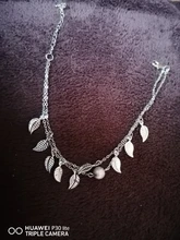 Tobillera plateada Bohemia S054 para mujer, pulsera de tobillo con corazón a la moda, cadena de pierna, joyería para pies de playa