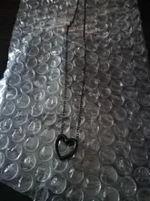 Collar de corazón de moda para mujer, colgante de joyería Simple hueca de Metal de Color negro dorado y plateado, regalo de boda