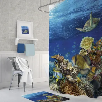 Zethome Aquarium Shower Curtain 180 x 200 cm Digital Print Modern Design Polyester Fabric Waterproof Washable Mould (71" x 78")
Zethome Aquarium Shower Curtain 180 x 200 cm Digital Print Modern Design Polyester Fabric Waterproof Washable Mould (71" x 78")
