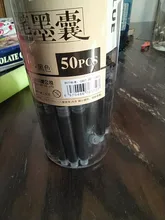 Pluma estilográfica desechable de 3,4mm de diámetro, recargas de cartuchos de tinta, botella/juego de bolsas, azul/negro/rojo, suministros de papelería de oficina, 50 Uds.