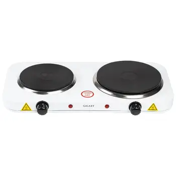 Stove-top Galaxy GL 3002 2500 W (1000 W + 1500 W), 2 closed heating element
Stove-top Galaxy GL 3002 2500 W (1000 W + 1500 W), 2 closed heating element