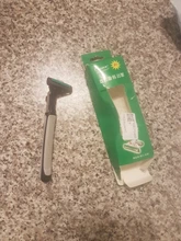 Máquina de afeitar de 2 capas para hombre, afeitadora de seguridad Manual, cuidado facial, afeitadora de barba, 1/30 Uds.