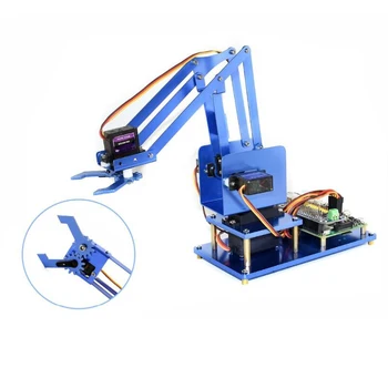 ShenzhenMaker Store 4-DOF Metal Robot Arm Kit for Raspberry Pi Zero/Zero W/Zero WH/2B/3B/3B+ Bluetooth / WiFi Remote Control
ShenzhenMaker Store 4-DOF Metal Robot Arm Kit for Raspberry Pi Zero/Zero W/Zero WH/2B/3B/3B+ Bluetooth / WiFi Remote Control