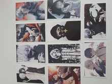 Cartas de Anime de Tokyo Ghoul para niños, tarjeta de mensaje de felicitación, juguetes de regalo de Navidad, 30 Uds.