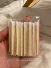 Hisopos de algodón y madera palo para limpieza de oídos de labios delineador de ojos tatuaje maquillaje cosméticos herramientas joyería limpio palos brotes