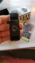 La supervivencia al aire libre reloj impermeable multifuncional de Kit de supervivencia militar Paracord táctica reloj de pulsera Camping herramienta de emergencia