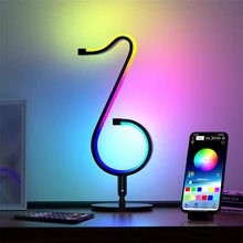 LED Smart Table Lamp Musical Note RGB Lights USB 210 Mode APP + Remote Control Atmosphere Light for Bedroom Office Home Decor
LED Smart Table Lamp Musical Note RGB Lights USB 210 Mode APP + Remote Control Atmosphere Light for Bedroom Office Home Decor