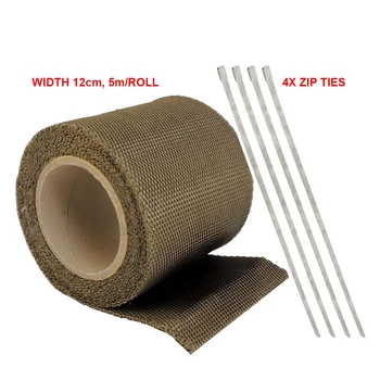 4.72" 120mm wide 10mt 5mt Titanium Basalt fiber lava rock Exhaust wrap Header Manifold Insulating Heat Pipe + zip ties pack
4.72" 120mm wide 10mt 5mt Titanium Basalt fiber lava rock Exhaust wrap Header Manifold Insulating Heat Pipe + zip ties pack