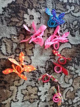 YWHUANSEN-coleteros con Orejas de conejo para bebé, Mini coleteros elásticos, accesorios para el cabello para niña pequeña, lazo para cabello, 50 unidades/lote