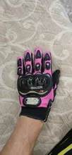 PRO de caballero dedo lleno de pequeño tamaño S Rosa naranja negro las mujeres guantes de la motocicleta Moto Mujer Luva moto race guantes de Mujer
