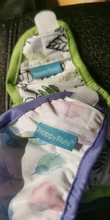 Happyflute-pañales de tela para recién nacidos, funda ajustada con cierre a presión y cierre de velcro