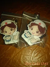 Cordón retráctil de alta calidad para la oficina, 1 Uds. Médicos enfermeros, insignia de identificación, soporte para tarjeta de identificación, llavero cadena Clips