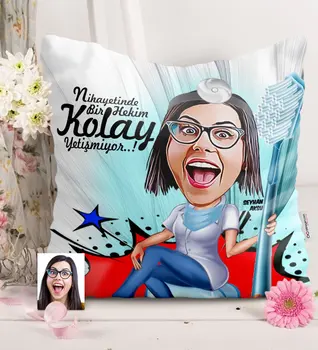 Personalized Women 'S Dentist Caricature Of Satin pillow-3
Personalized Women 'S Dentist Caricature Of Satin pillow-3