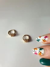 ANENJERY aro-pendientes de plata de primera ley diseño geométrico para mujer, aretes pequeños, aros pequeños, plata esterlina 925, estilo francés, Punk, Hip Hop, fiesta