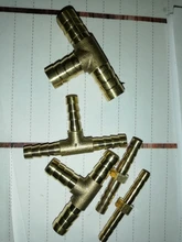Pipe-Fitting Hose Brass 16mm Barb 2-3-4-Way-Connector Copper 19mm for 4mm 5mm 8mm 10mm