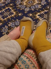 Zapatos con suela de goma blanda para niños, calzado Unisex para bebé, botines de punto para bebé, botines antideslizantes para caminar