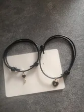 1 par de nueva llegada pulsera de pareja de llave de aleación de candado de corazón pulsera con dijes hecha a mano joyería de cuerda pulsera de los Amantes regalos para mujeres