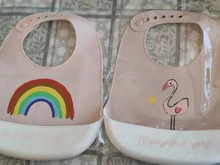 Baberos de animales de dibujos animados para bebé, Baberos impermeables de silicona suave para bebé, Niña y niño, material de alimentación impreso ajustable, delantal de babero para niño