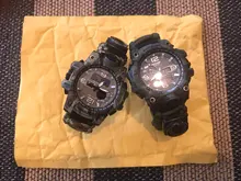 Reloj militar de camuflaje para hombre, pulsera de cuarzo LED resistente al agua hasta 50m, para deportes al aire libre, brújula, termómetro, reloj de emergencia