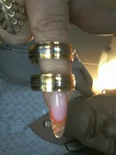 Anillos de boda de cristal para hombre y mujer, joyas de acero inoxidable doradas, a la moda, para amantes, regalo de joyería