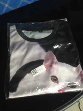 Blusa Unisex de manga corta con estampado 3d de gatos, Tops y blusas para mujer, Top de talla grande
