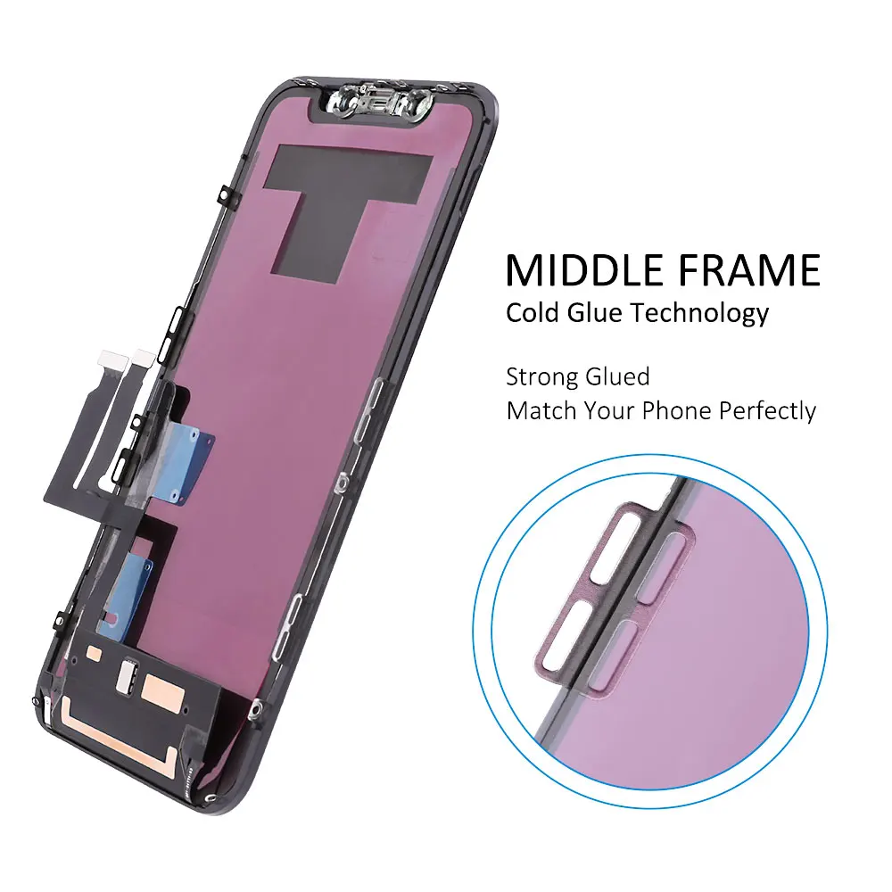 For iPhone X OLED XR XS Max 11 11 Pro Max With 3D Touch Digitizer Assembly No Dead Pixel LCD Incell Screen Replacement Display