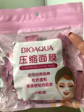 Mascarilla de compresión Facial no tejida, máscara de tejido de papel, herramienta de maquillaje, mascarilla comprimida desechable para el cuidado de la piel, 50 Uds.