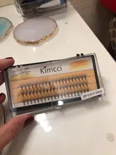 Kimcci-pestañas postizas individuales largas naturales, 60 mechones/cajas, maquillaje 10D, extensión de pestaña de visón