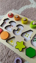 Juguetes Montessori de madera para niños, tablero educativo de ayuda para enseñanza, geometría, juego de juguetes digitales para bebés, preescolar