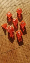 Dice Polyhedron DND IMDG Rpg-Game Transparent-Color Digital Creative 7pcs/Set with Bag