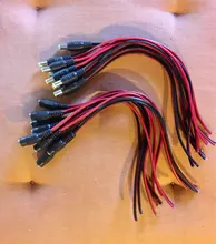 Conectores de CC de 12V y 5A, Cable de alimentación de 5,5x2,1mm, conector macho y hembra para cámara de seguridad CCTV, conectores adaptadores de corriente