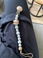 Bebé chupete Clips perlas de silicona anillo de cadena de chupete de bebé pezón apaciguar Cadena de chupete Clips soporte para muñeco pinza para pezones