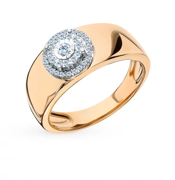 Gold ring with diamonds sunlight sample 585
Gold ring with diamonds sunlight sample 585