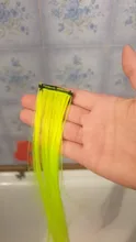 DIFEI-extensiones de pelo de 22 pulgadas, pelo sintético de fibra de alta temperatura, largo y recto, una pieza, color