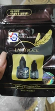 Pegamento de extensión de pestañas negras para mujer, 1 botella de 5ml, pegamento de extensión de pestañas postizas de secado rápido durante 6 semanas, herramientas profesionales de maquillaje