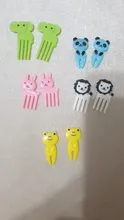 1 paquete Mini Animal granja Tenedor de caricaturas fruta Pick Sign Bento Lunches fiesta Decoración