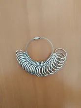 Medidor de medición de joyas, anillo de dedo metálico, fácil de usar, 0-13, nuevo
