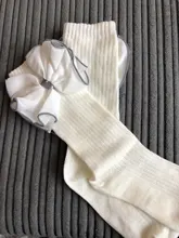 Calcetines hasta la rodilla para niños y niñas, pajarita grande chicas, moda de algodón, alta calidad, invierno, novedad