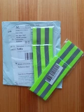 Bandas reflectantes elásticas para brazo, pierna y correa de tobillo, reflectante de seguridad, cintas de correa para correr por la noche, caminar y ciclismo, 2 uds.