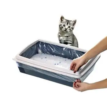 Disposable cat tray bag 
Disposable cat tray bag