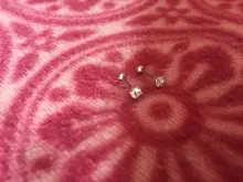 1PC de moda CZ 3 Prong Cartílago del trago de Plata de Ley 925 pendientes de cristal de circón joyas piercings pendientes oro claro boucle