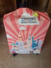 Cubierta protectora de equipaje para maleta de viaje, cubierta protectora de equipaje de Color verde, espesa, elástica, bosque de lluvia profunda, aplicable a maletas de 18-32 pulgadas, xt910