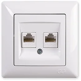 PnpnElectrıc Gns Visage Ambiance Double Data Socket (2 xRJ45 Cat6) White
PnpnElectrıc Gns Visage Ambiance Double Data Socket (2 xRJ45 Cat6) White