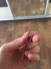 Pinzas para cejas, Belleza del cabello de acero inoxidable para quitar el pelo, accesorios de herramientas de maquillaje, color negro/rosa, 1 ud.