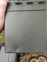 50 Cal caja de municiones de acero caja de munición militar y el ejército táctico sólido soporte a prueba de agua caja de largo plazo bala objetos de valor de almacenamiento